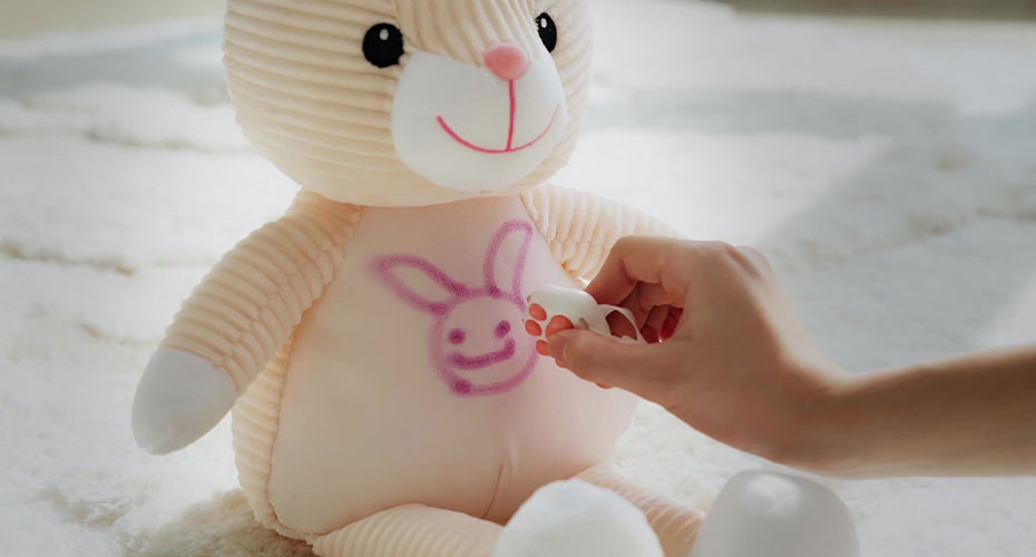 Rabbit-shaped Magical Drawing Plush Toys, which look very suitable for children.